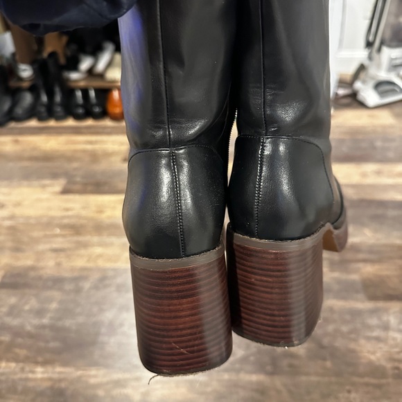 Steve Madden Block Heel Booties - Picture 3 of 5